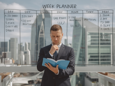 Wie Sie mit einem Wochenplaner für Führungskräfte strategische Zeitblöcke wirklich schützen