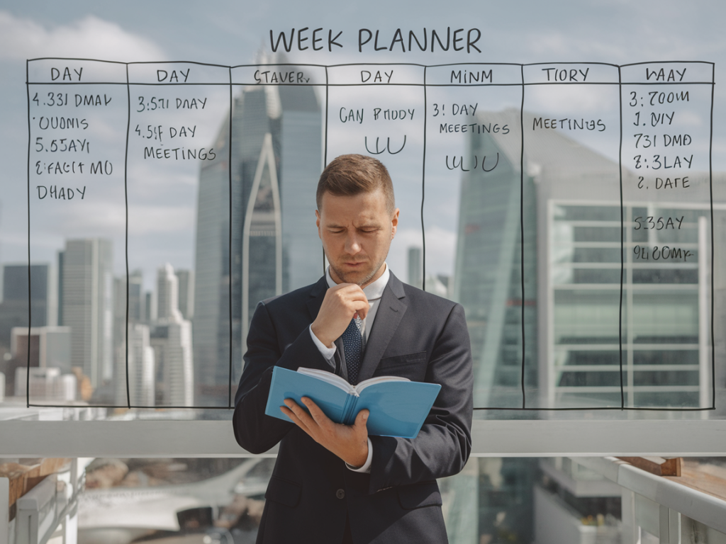 Wie Sie mit einem Wochenplaner für Führungskräfte strategische Zeitblöcke wirklich schützen